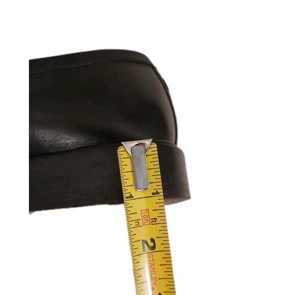 $1200 Louis Vuitton Leather Penny Loafers Shoes Mens US 8 Black Square Toe - Picture 16 of 16